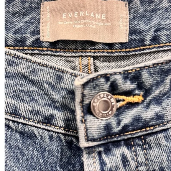Everlane Womens 90's cheeky Straight Jean Size 31 Crop Womens - Picture 11 of 12